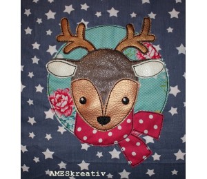 Stickdatei - Winterreh inkl. Puschendatei